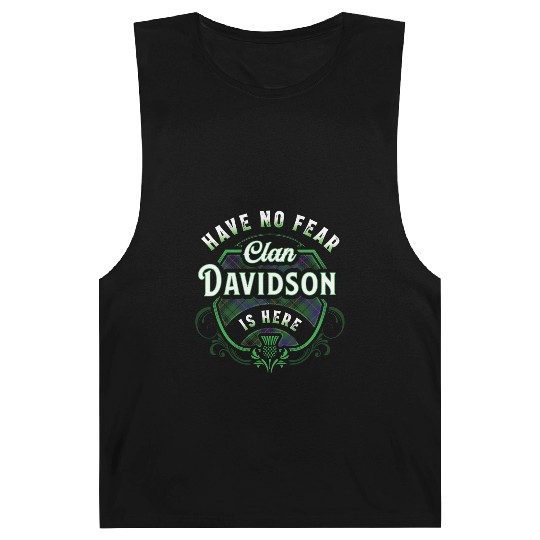 Funny Scottish Clan Davidson Tartan Have No Fear Barnard Tanks