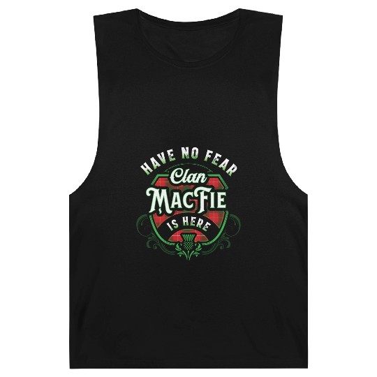 Funny Scottish Clan MacFie Tartan Have No Fear Barnard Tanks