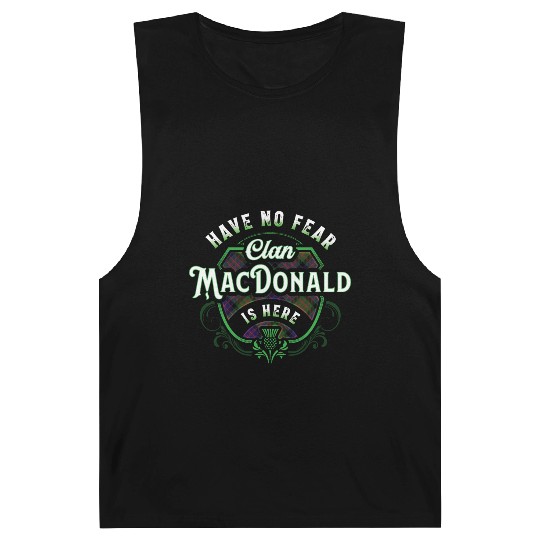 Funny Scottish Clan MacDonald Tartan Have No Fear Barnard Tanks