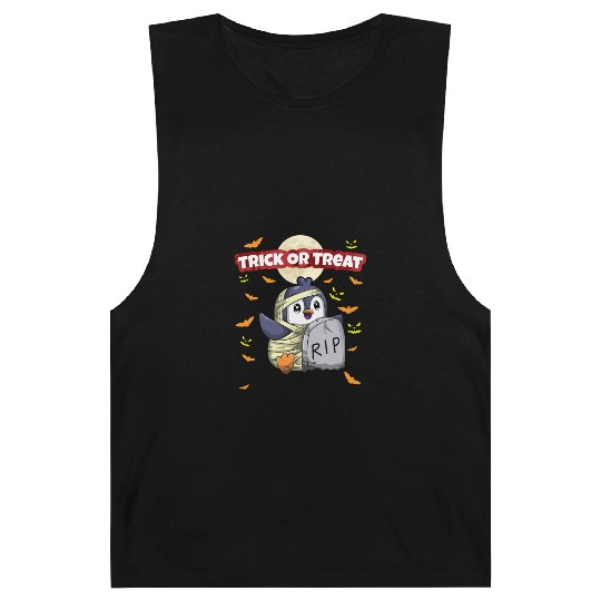 Trick Or Treat Scary Creepy Halloween Monster Barnard Tanks
