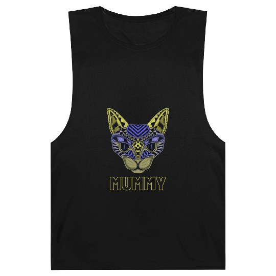 Black Neon Cat Barnard Tanks