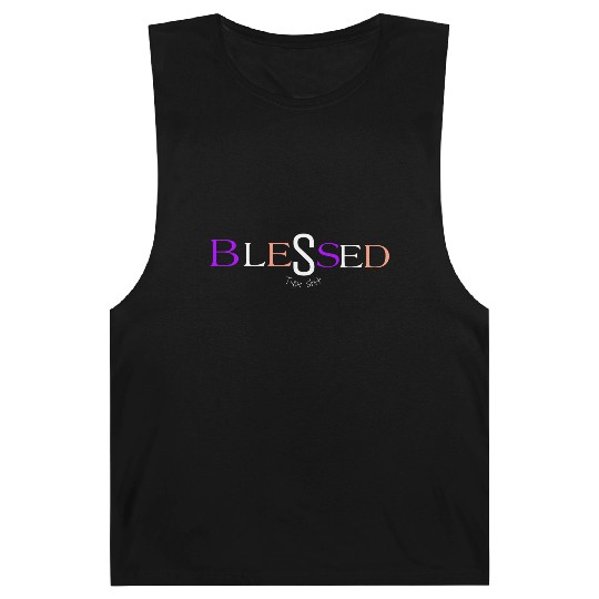 Purple and pink blessed aka pimp shit type shit Barnard Tanks