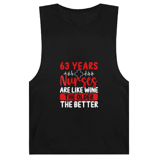 63 Year Old Nurse Appreciation Wine 63 Birthday Barnard Tanks