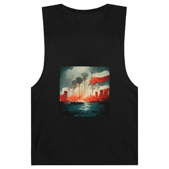 No War Sad Painting Barnard Tanks