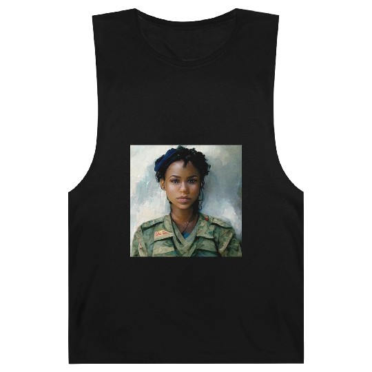 Beautiful US army combat medic painting Barnard Tanks