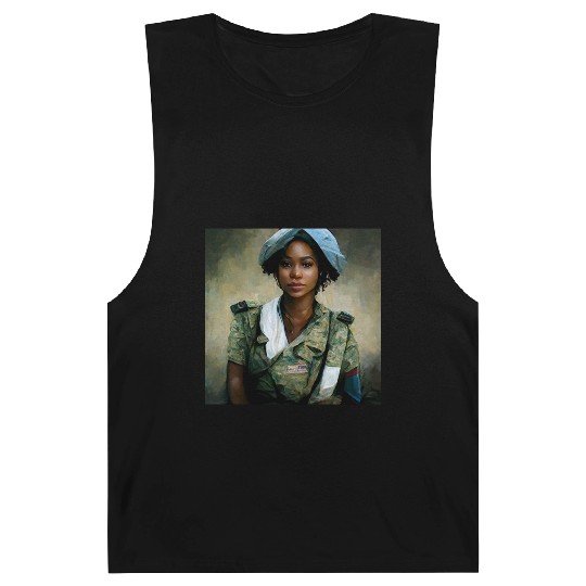 Beautiful US army combat medic painting Barnard Tanks