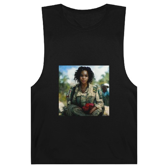 Beautiful US army combat medic painting Barnard Tanks