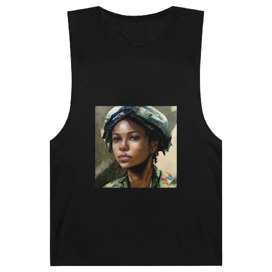 Beautiful US army combat medic painting Barnard Tanks