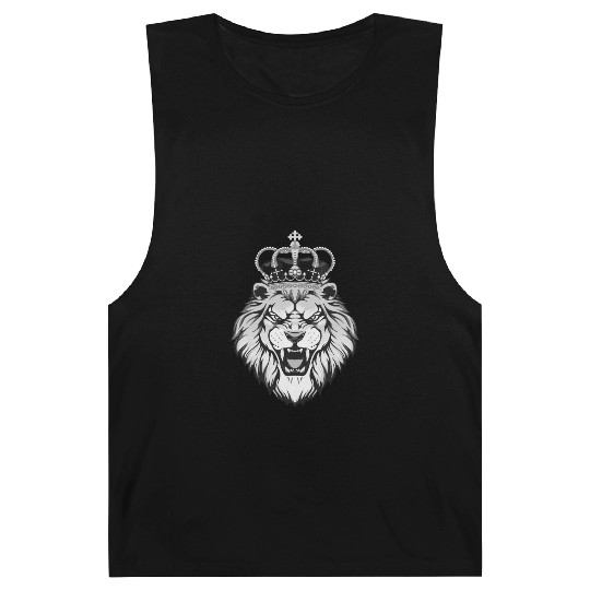 Lion With Crown Tattoo Barnard Tanks