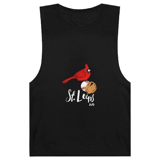 Saint Louis Red Cardinal 2019 Bird Player Barnard Tanks
