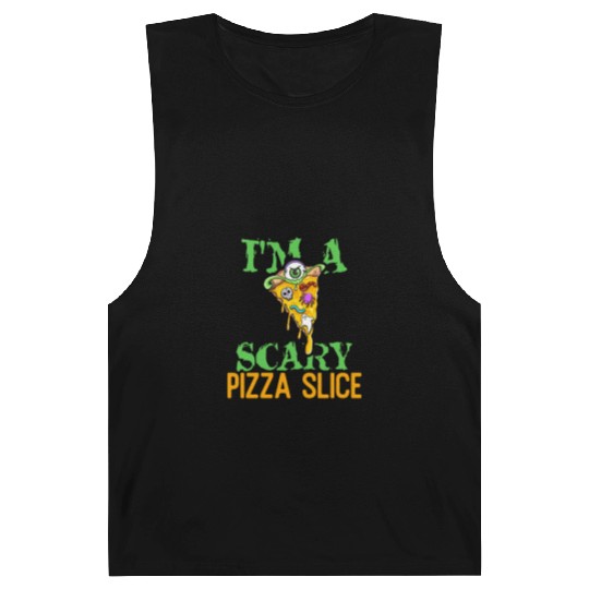 I am a scary pizza slice Easy Halloween Costume Barnard Tanks