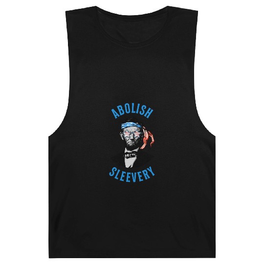 Funny Abraham Lincoln Flag United States Patriotic Barnard Tanks
