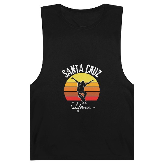 Old School Skater Santa Cruz California Barnard Tanks