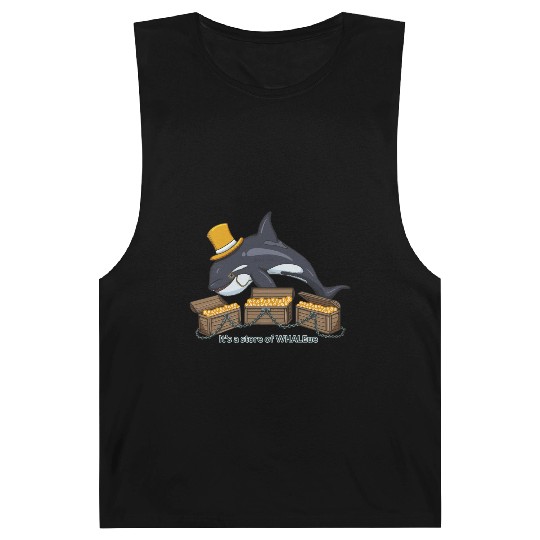Bitcoin lover whale BTC logo Crypto lover Hodl Barnard Tanks