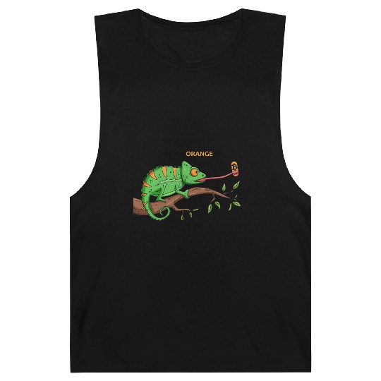 Bitcoin Chameleon BTC logo Crypto lover Hodl Barnard Tanks