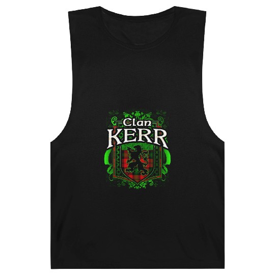 Clan Kerr Tartan Rampant Lion Celtic Barnard Tanks