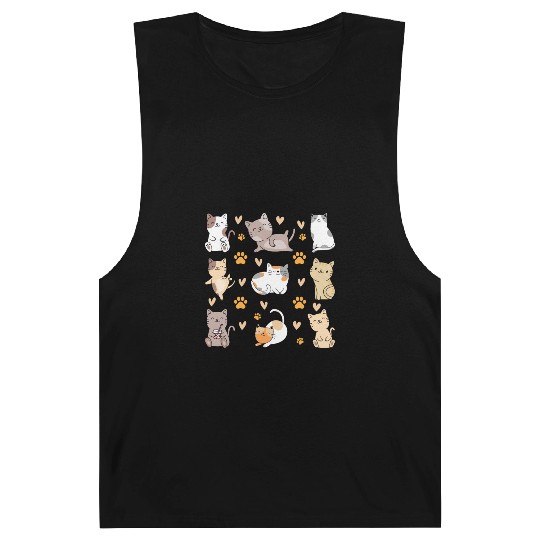 Cats Cute Cat Lover Cat Owner Many Cats I Cute Cat Barnard Tanks