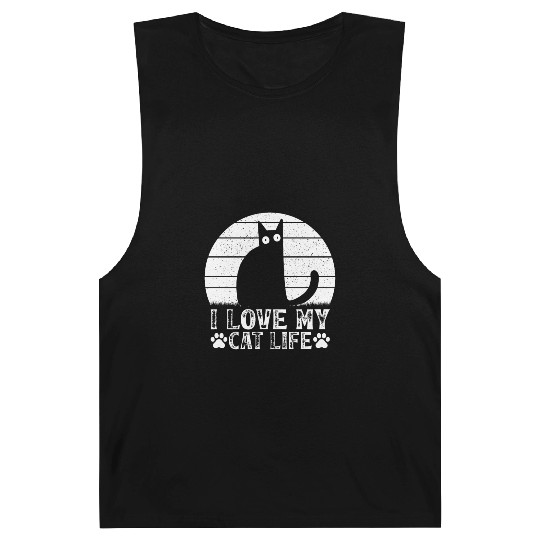 Cat Owner Cat Lover I Love My Cat Life Funny Cat M Barnard Tanks