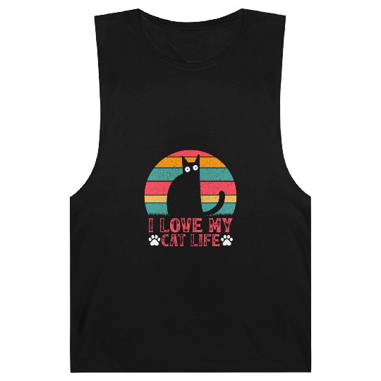 Funny Cat Meme Cat Owner Cat Lover I Love My Cat L Barnard Tanks