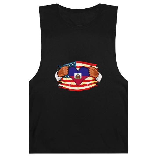 Haitians Who Live in America Haiti Flag Barnard Tanks