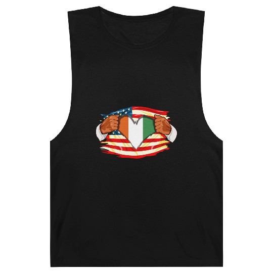 Ivorians Who Live in America Ivory Coast Flag Barnard Tanks