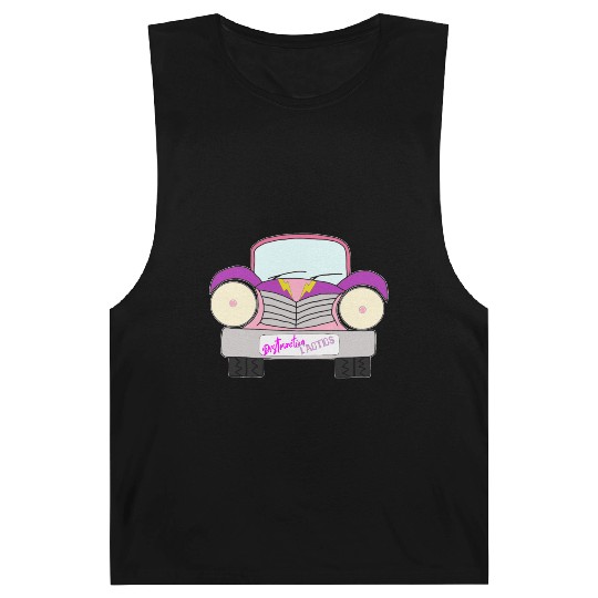 Old Car Girly Distraction Tactics Pink and Purple Barnard Tanks