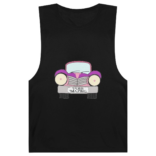 Old Car Pink and Purple Purr Mazing Barnard Tanks