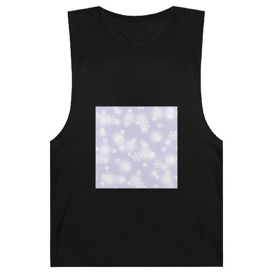 Lavender Snowflakes Pattern Barnard Tanks