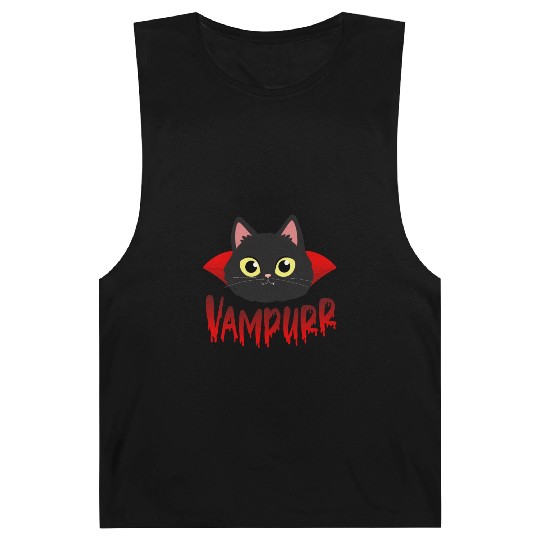 Vampurr | Cat Lover Gift | Halloween Gift | Cat Barnard Tanks