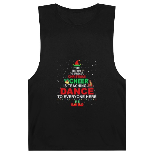 Dance Teacher Christmas Barnard Tanks Elf Cheer Barnard Tanks