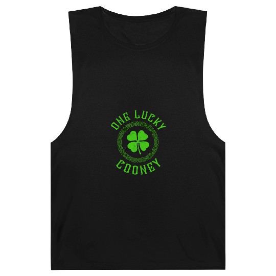 One Lucky Cooney Irish Family 4 Leaf Clover Barnard Tanks