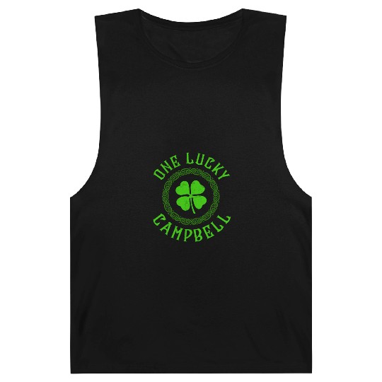One Lucky Campbell Irish Family 4 Leaf Clover Barnard Tanks