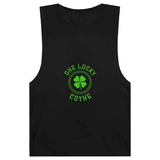 One Lucky Coyne Irish Family 4 Leaf Clover Barnard Tanks