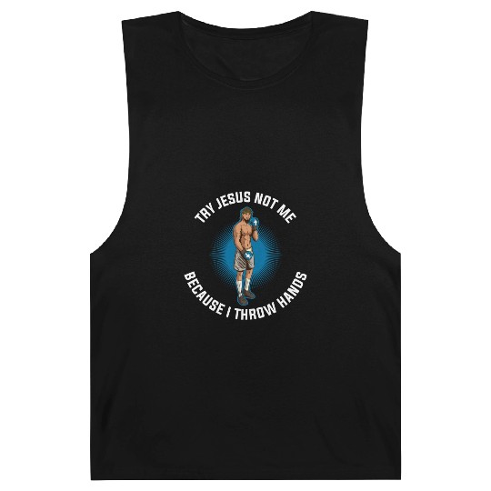 Try Jesus Not Me Funny Jesus Gift Barnard Tanks