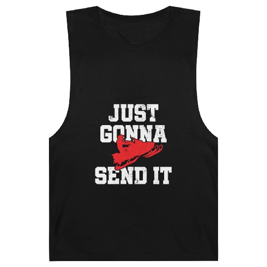 Snowmobile Just Gonna Send It Funny Freestyle Moto Barnard Tanks