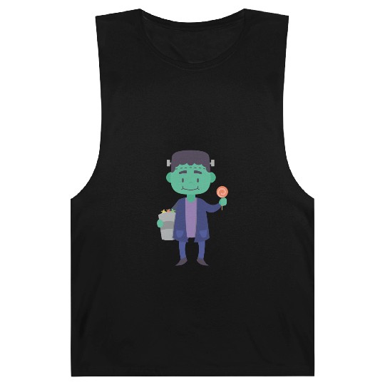 Candy Collector Happy Scary Halloween Vampire Barnard Tanks