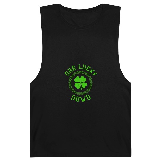 One Lucky Dowd Irish Family Four Leaf Clover Barnard Tanks