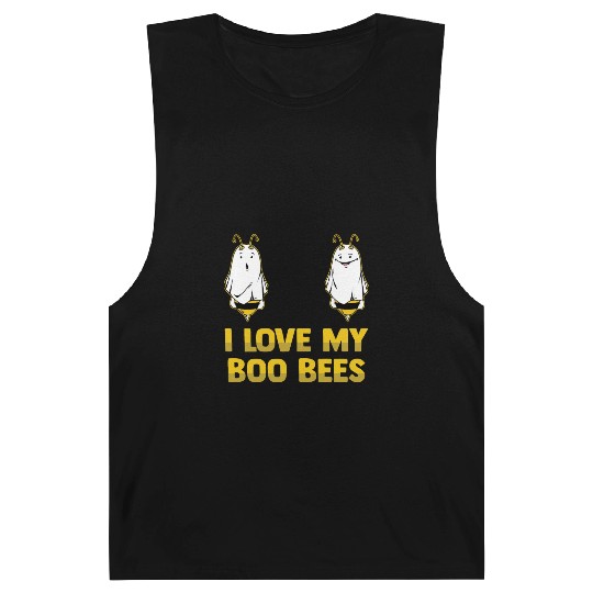 I Love My Boo Bees Bumble Bees Halloween Costume Barnard Tanks