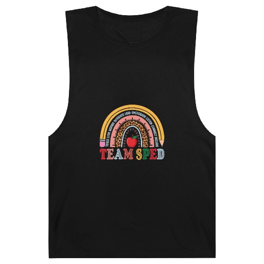 Team SPED Teacher Rainbow Barnard Tanks