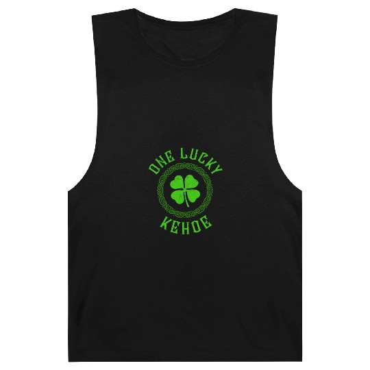 One Lucky Kehoe Irish Family Four Leaf Clover Barnard Tanks
