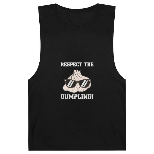 Respect the dumpling - cute dumpling Barnard Tanks