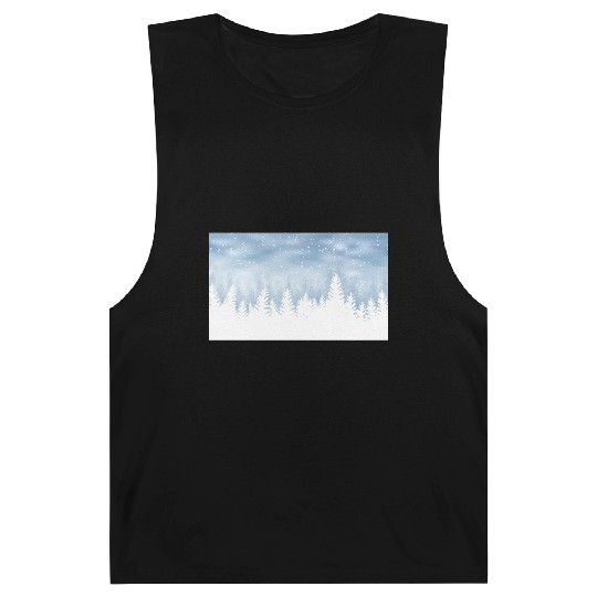 Christmas Winter Wonderland Snow Night Barnard Tanks