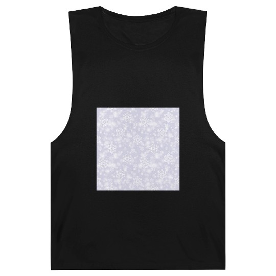 Lavender Snowflakes Pattern Barnard Tanks