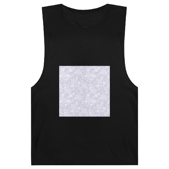 Lavender Snowflakes Pattern Barnard Tanks
