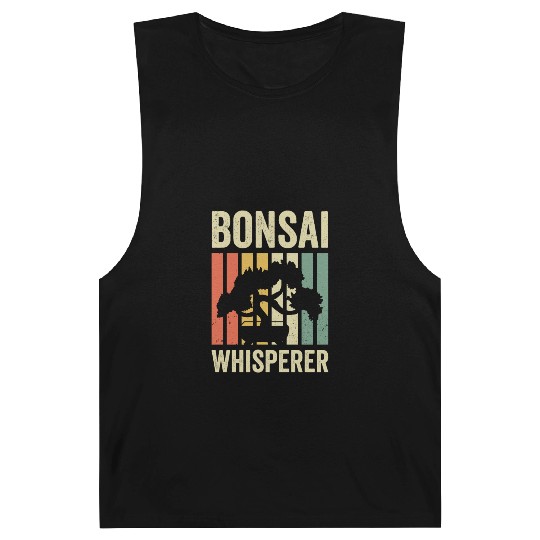 Bonsai Whisperer Retro Vintage Tree Planting Gift Barnard Tanks