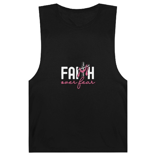 Faith Over Fear Breast Cancer Awareness Support Barnard Tanks