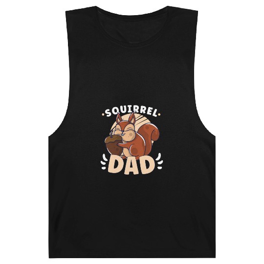 Funny Squirrel Fan Squirrel Lover Chipmunk Addict Barnard Tanks