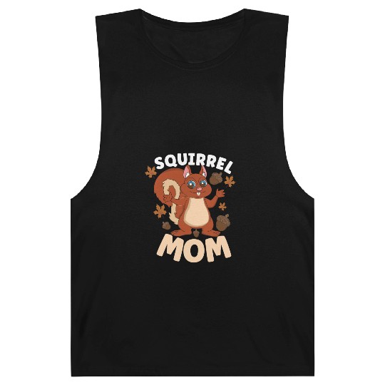 Funny Squirrel Fan Squirrel Lover Chipmunk Addict Barnard Tanks