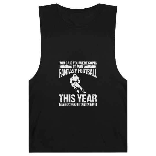 Fantasy Football Player Football Team Funny Barnard Tanks