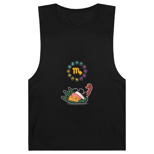 Japanese Sushi Funny Scorpio Zodiac Sushi Lover Barnard Tanks